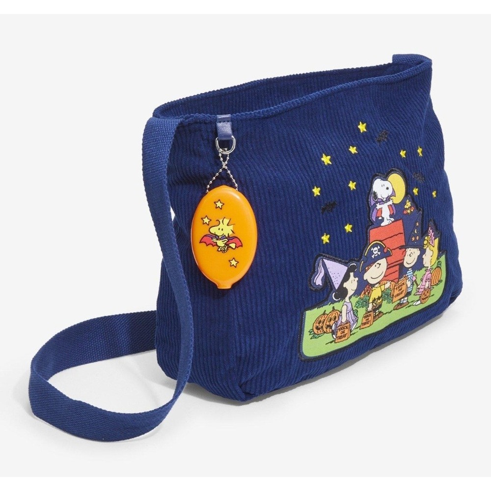 Peanuts Snoopy Charlie Brown Halloween Costumes Corduroy Shoulder Bag & Wallet - Picture 2 of 10